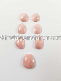 Pink Opal Rose Cut Slices